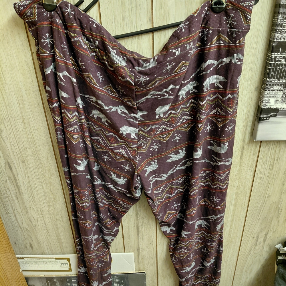 Terra & Sky Purple Patterned Leggings